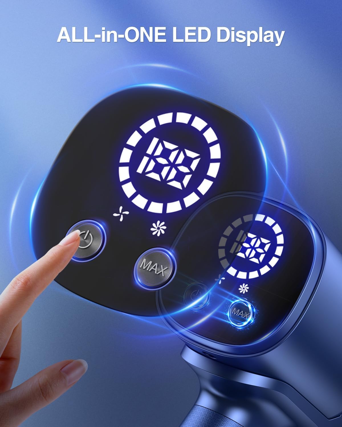 Natrogix Cordless Vacuum Cleaner, 35Kpa Vacuum Cleaners for Home, Lightweight Household Stick Vacuum Cleaner, LED Display, Rechargeable, Handheld Vacuum for Pet Hair Carpet Hardwood Floor, AS2208