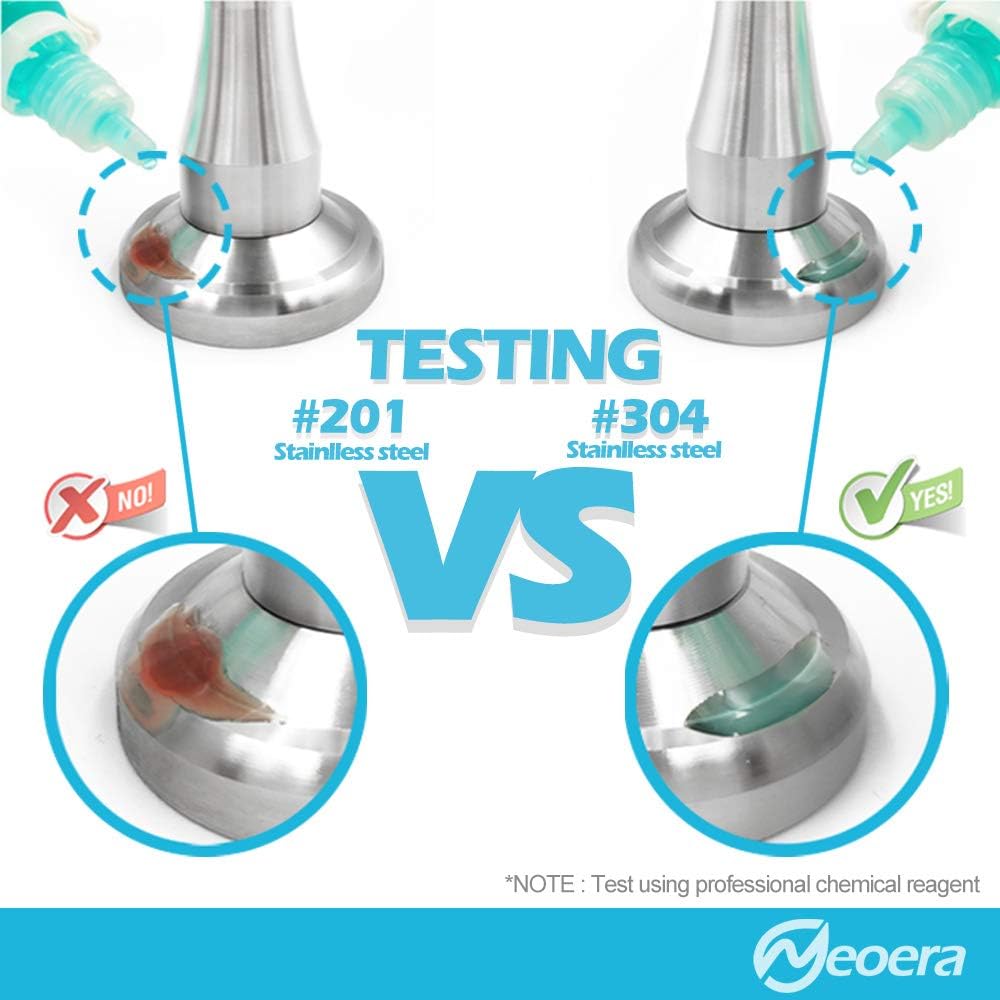 Neoera Magnetic Door Stopper, Updated Hydraulic Shock Absorbent Technology, Soft-Catch Magnetic Hold, Premium 304 Stainless Steel, Anti-Rust, Heavy Duty for Various Door Types, Wall Mount 4Pack