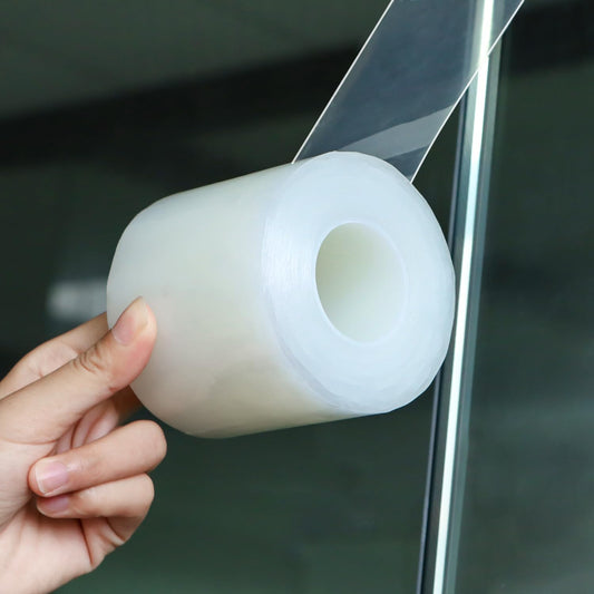 Transparent Weather Sealing Tape 3" x35 Yard, Window Insulation Tape Weather Stripping for Windows Doors Shower Glass – Indoor/Outdoor Insulation, No-Residue, Clear, Energy-Saving