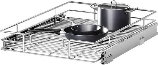 Pull Out Cabinet Organizer 16½" W x 21½" D, Heavy Duty Cabinet Pull Out Shelves, Slide Out Drawers Organization for Kitchen Cabinets Bathroom