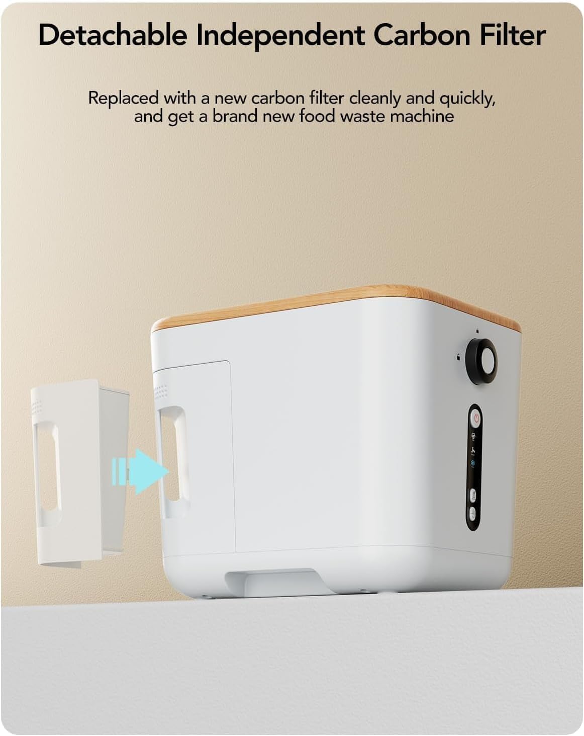 iDOO Odor Absorbing Filter Refills for Smart Waste Kitchen Composter, Multi-color Mixed Activated Carbon Granules Uesd for Electric Countertop Compost Bin, with 2 Packs of Activated Carbon 1500g Total