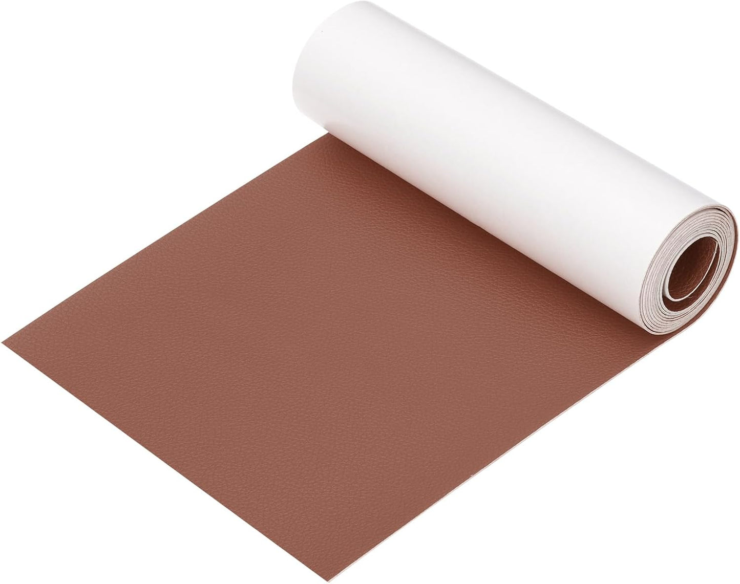 PATIKIL Leather Patches Tape for Furniture, 6.3 x 61 Inch Self Adhesive Vinyl Leather Repair Kit Cover Sheet for Couch, Sofa, Car Seats, Office Chair, Caramel Brown
