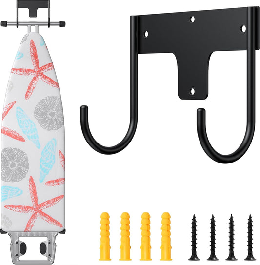 ORLESS Ironing Board Holder Wall Mount, Ironing Board Hanger, Ironing Board Holder, Iron Board Hook Wall Mount, for Laundry Rooms