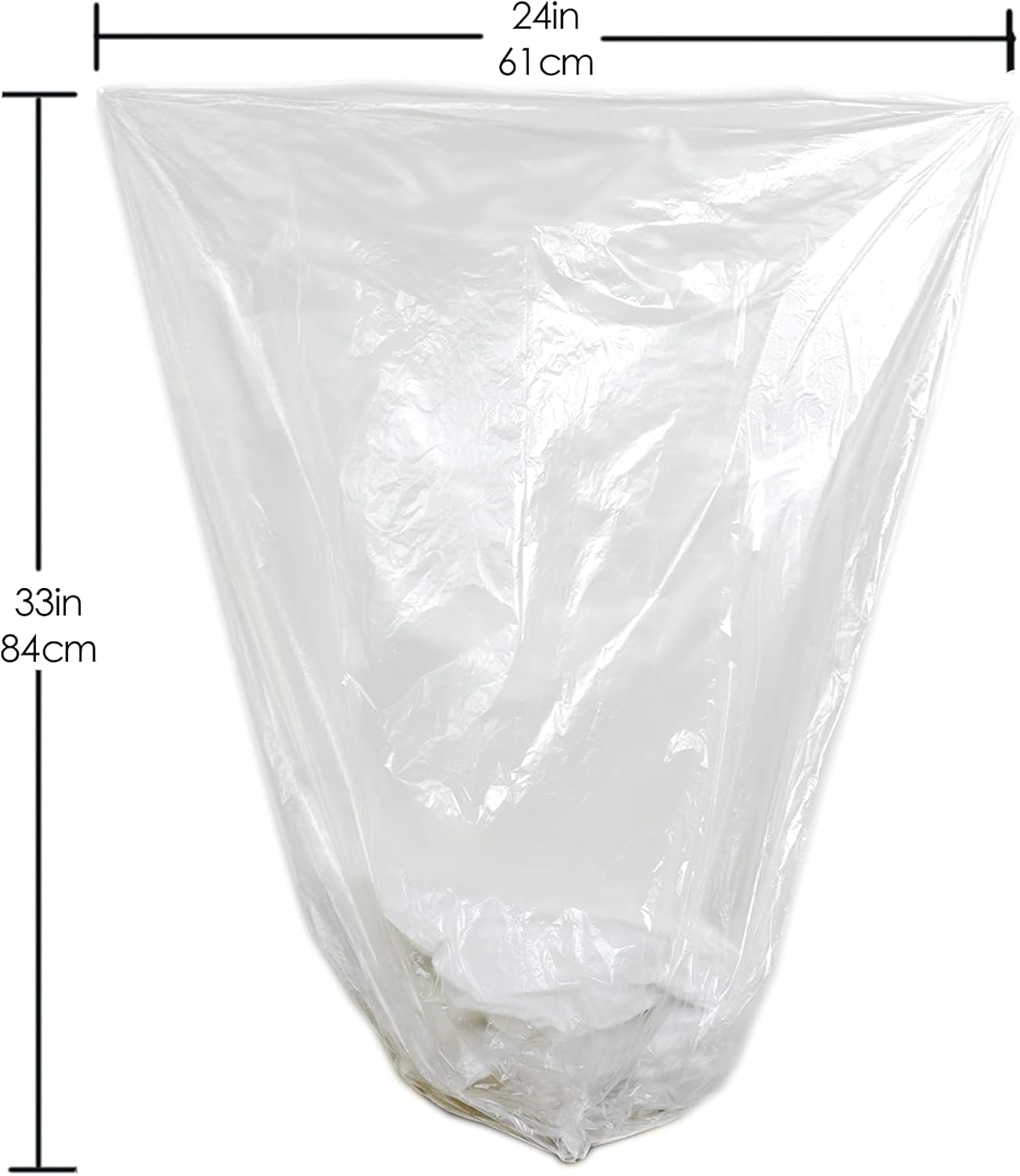 TYPLASTICS Trash Can Liners - Wholesale 1000 Count High Density Garbage Bags on Perforated Roll 10-15 Gallon 24" x 33"