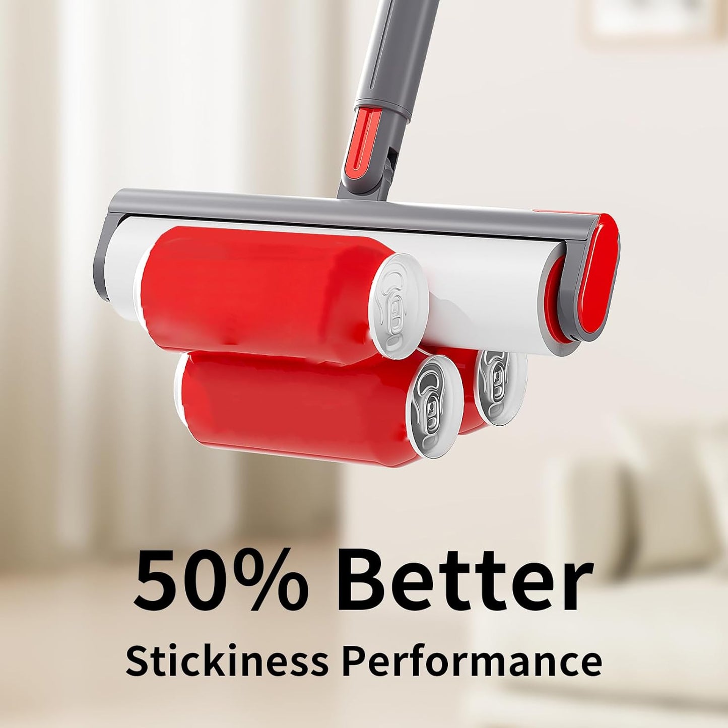 Large Lint Roller Refill 640 Sheets(8 Pack) Value Set, Extra Sticky, Easy Tear for Lint Remover, 9.45 in Pet Mega Extreme Stick Refill for Floor Roller Cleaning for Pet Hair