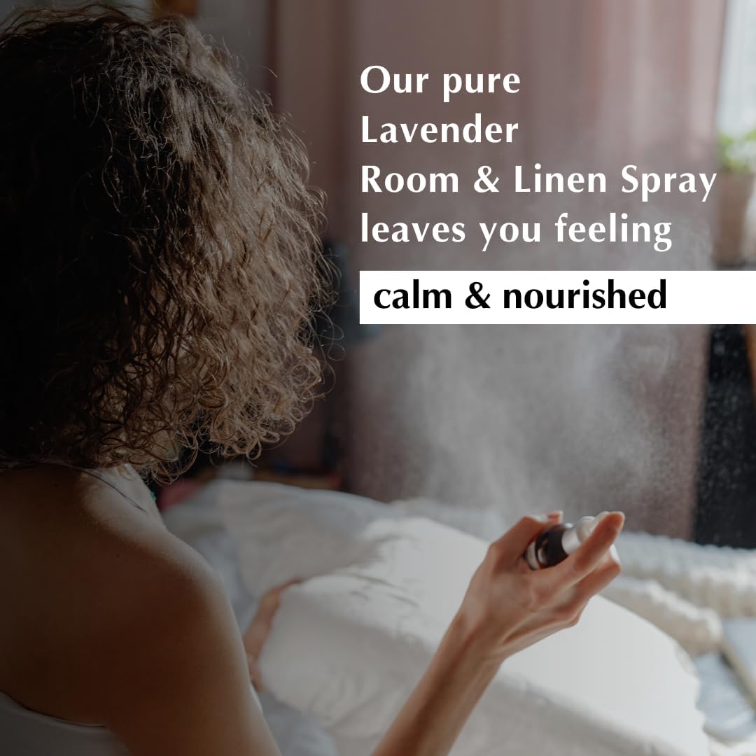 Lavender Room, Linen & Pillow Spray by Aromafume | 100ml/3.38 fl oz | with Pure Lavender Essential Oil | Aromatherapy Spray for Relaxation, Sleep & Stress Relief | Mist for Bedding, Fabrics