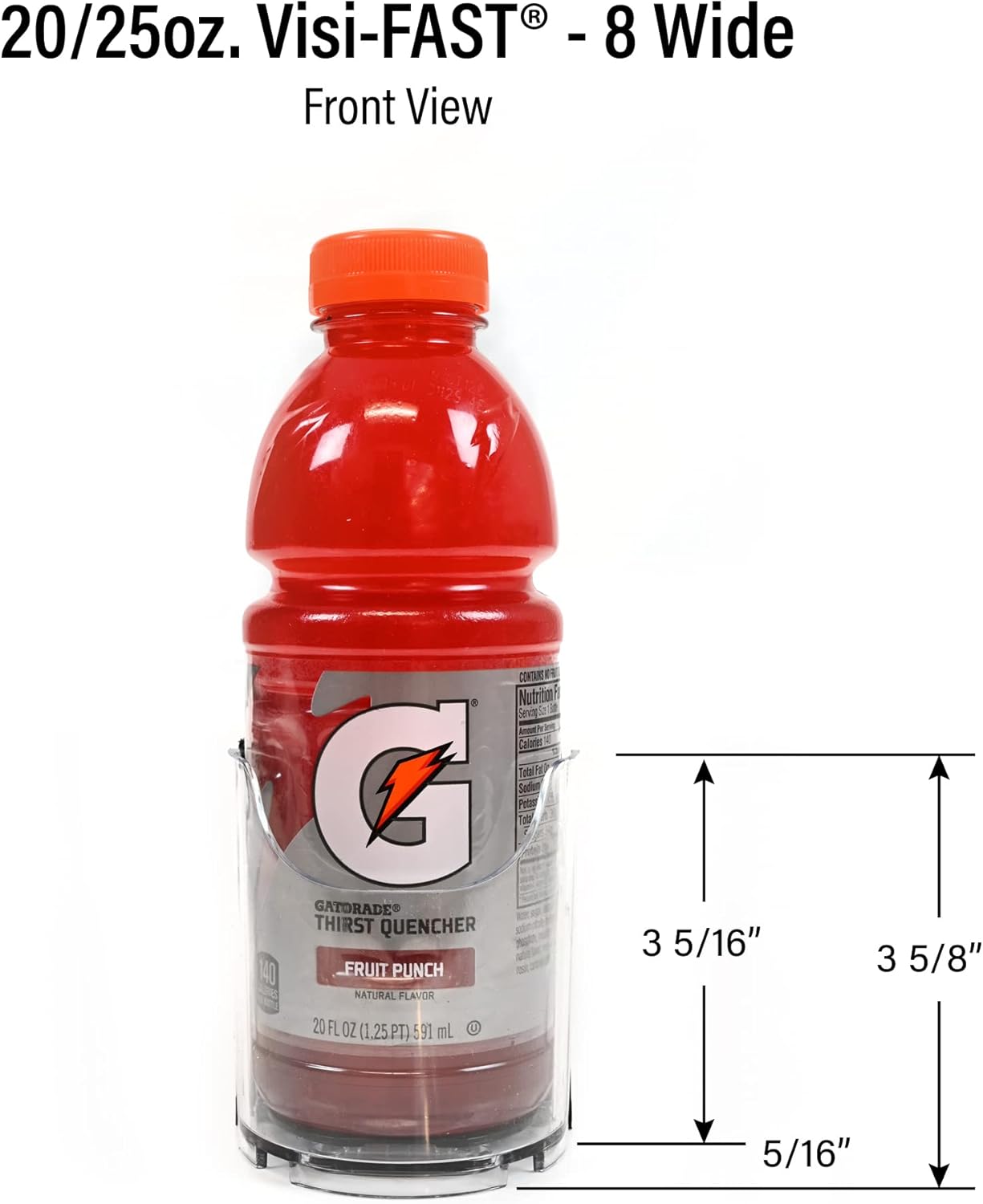 Display Technologies Fridge Organizer & Soda Can Dispenser for Refrigerator - Drink Dispenser & Refrigerator Storage (2-Pack)