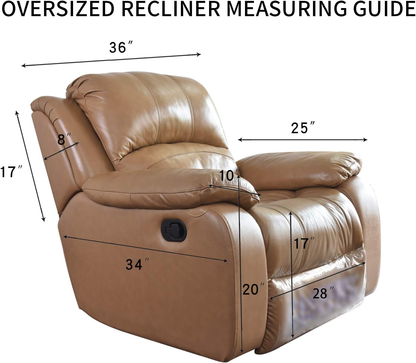 PureFit Reversible Quilted Sofa Cover, Water Resistant Slipcover Furniture Protector, Washable Couch Cover with Non Slip and Elastic Straps for Kids, Dogs (Oversized Recliner, Chocolate/Chocolate)