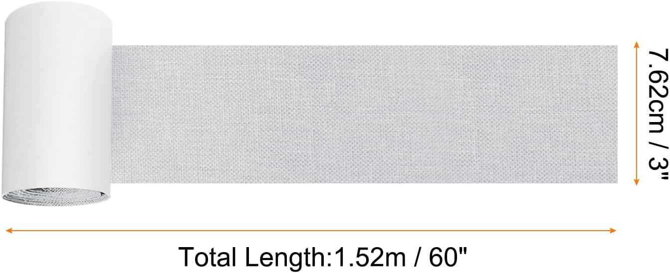 Repair Patches Repair Tape Self-Adhesive DIY Repair Patch Linen Gear Patch for Sofa, Furniture, Chair, Clothing,Tents,3x60 Inch,Light Grey