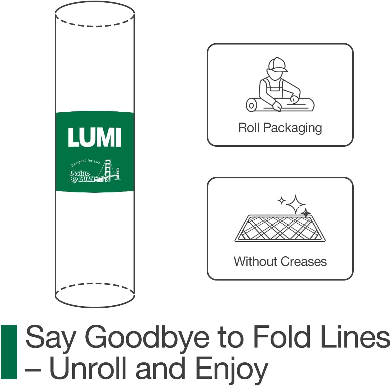 LUMI Ultra Thin Door Mat for Entryway, 32"x48" Low Profile Non Slip Rubber Backing Indoor Doormat, Easy Clean Welcome Entrance Mat for Inside House, Patio, Brown