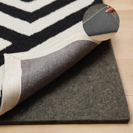 GORILLA GRIP Felt and Natural Rubber Stay in Place Slip Resistant Rug Pad, 1/4in Thick, 2x10 FT Protective Padding Under Area Rugs, Cushioned Gripper Pads, Carpet Runners, Hardwood Floors Protection