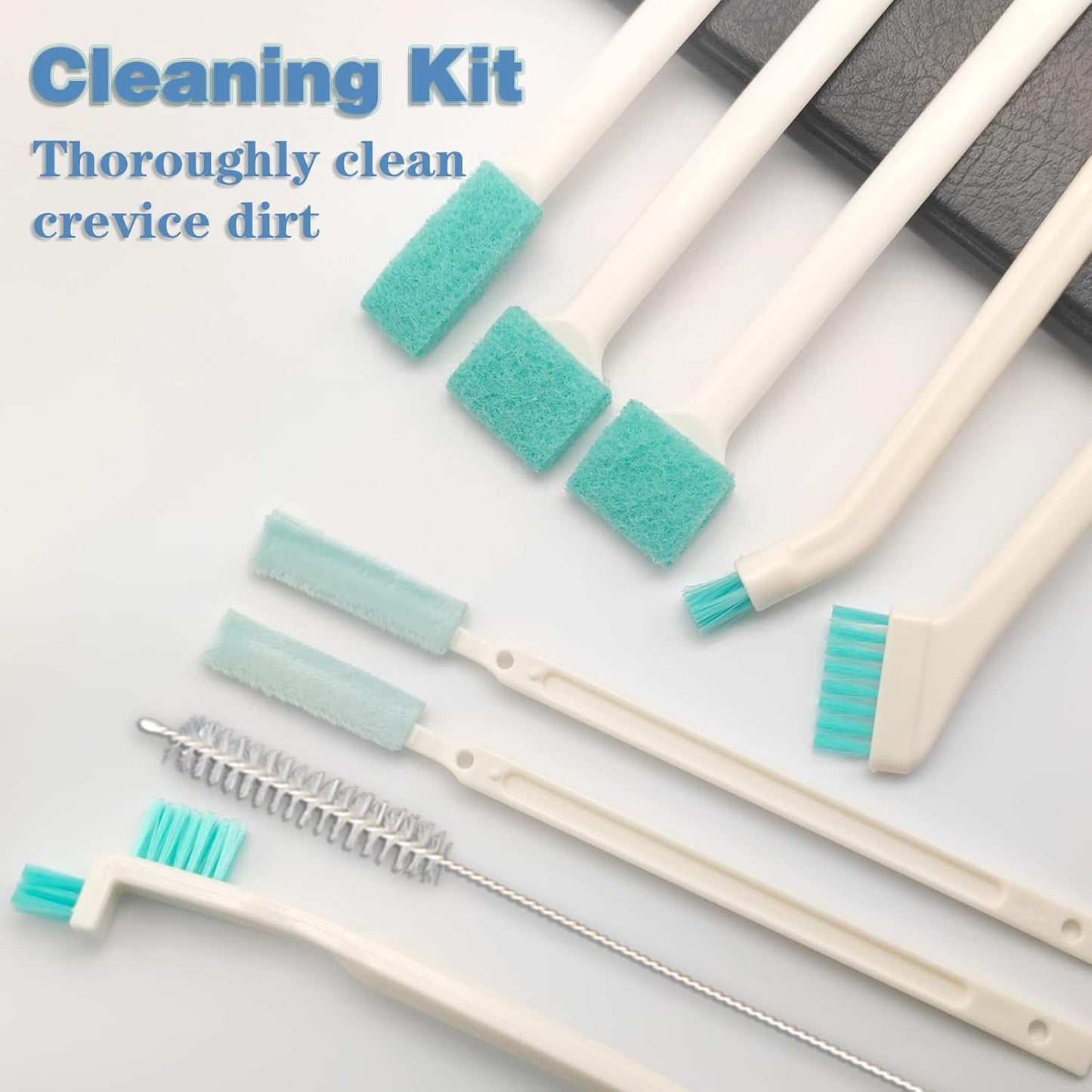 9 Pcs Small Household Cleaning Brushes by ELEMGULY,Deep Detail Crevice Brush Set for Hole, Gap, Corner, Space, Micro Crevice Scrub Cleaner Tool for Bottle, Keyboard, Window, Door Track,1 Sets