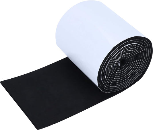 Non Slip Furniture Pads, 5" x 120" Felt Strips with Adhesive Backing, Cuttable Felt Chair Pads, Anti Scratch Floor Protectors for Furniture Feet Chair Legs