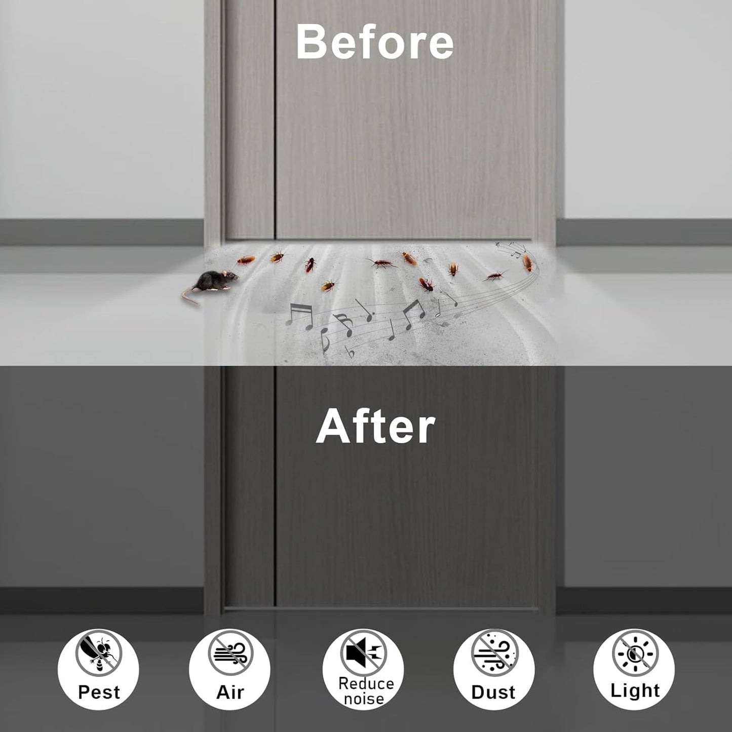 High Density Foam Weather Stripping Door Seal Strip Insulation Tape Roll for Insulating Door Frame, Window, Air Conditioner Soundproof Self Adhesive Sealing Weatherstrip(1 in x 1/4 in x 66 Ft)