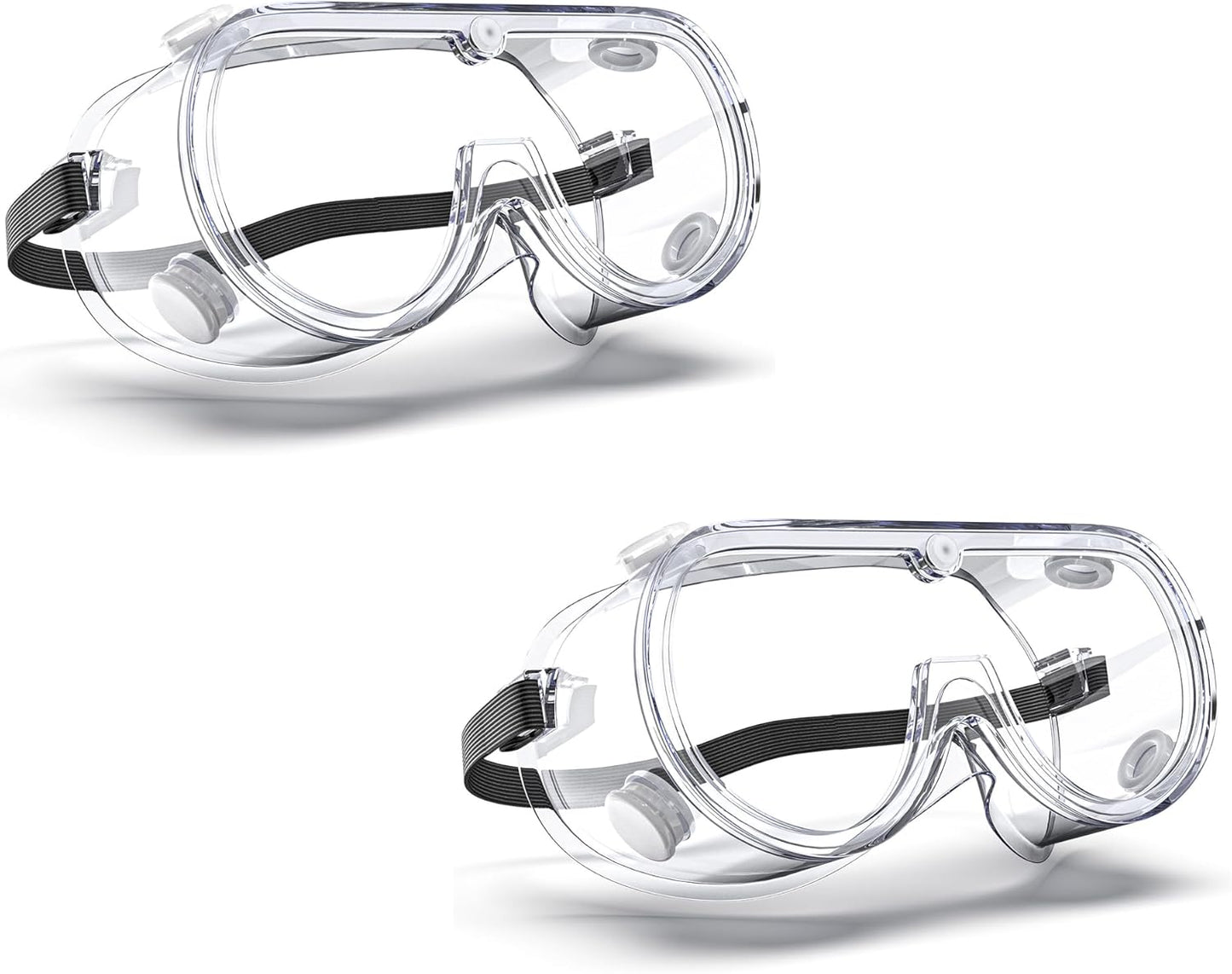 Anti-Fog Indirectly Vented Lab Safety Goggles Over Glasses