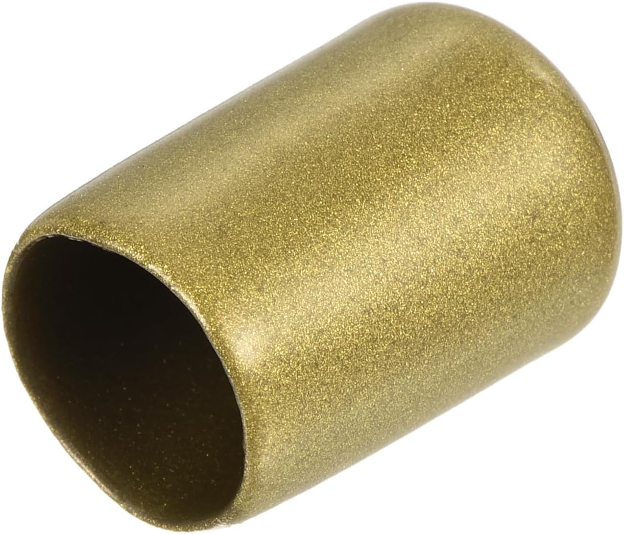 uxcell 20pcs Rubber End Caps 13.5mm ID Vinyl Round Tube Bolt Cap Cover Thread Protectors Gold