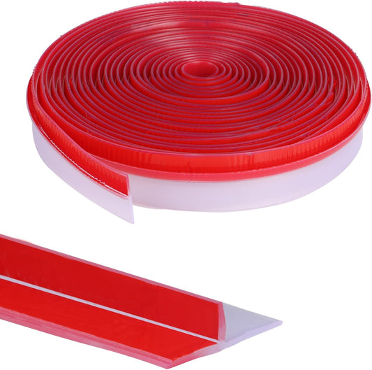 Orghtin T-Shaped Silicone Seal Strip, Clear Door Sealer Weather Stripping, 20Ft Door Draft Stopper