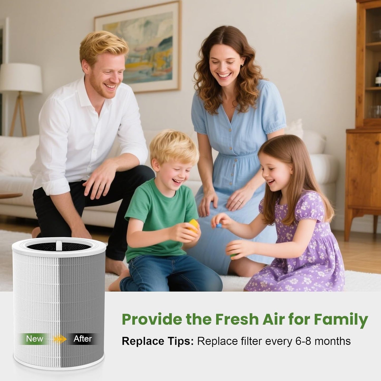 Core 600S Replacement Filter for LEVOIT Core 600S & Core 600S-P Air Purifier, 3-in-1 HEPA High-Efficiency Activated Carbon Pet Filter for Home Large Room Core 600S-RF, 2 Pack