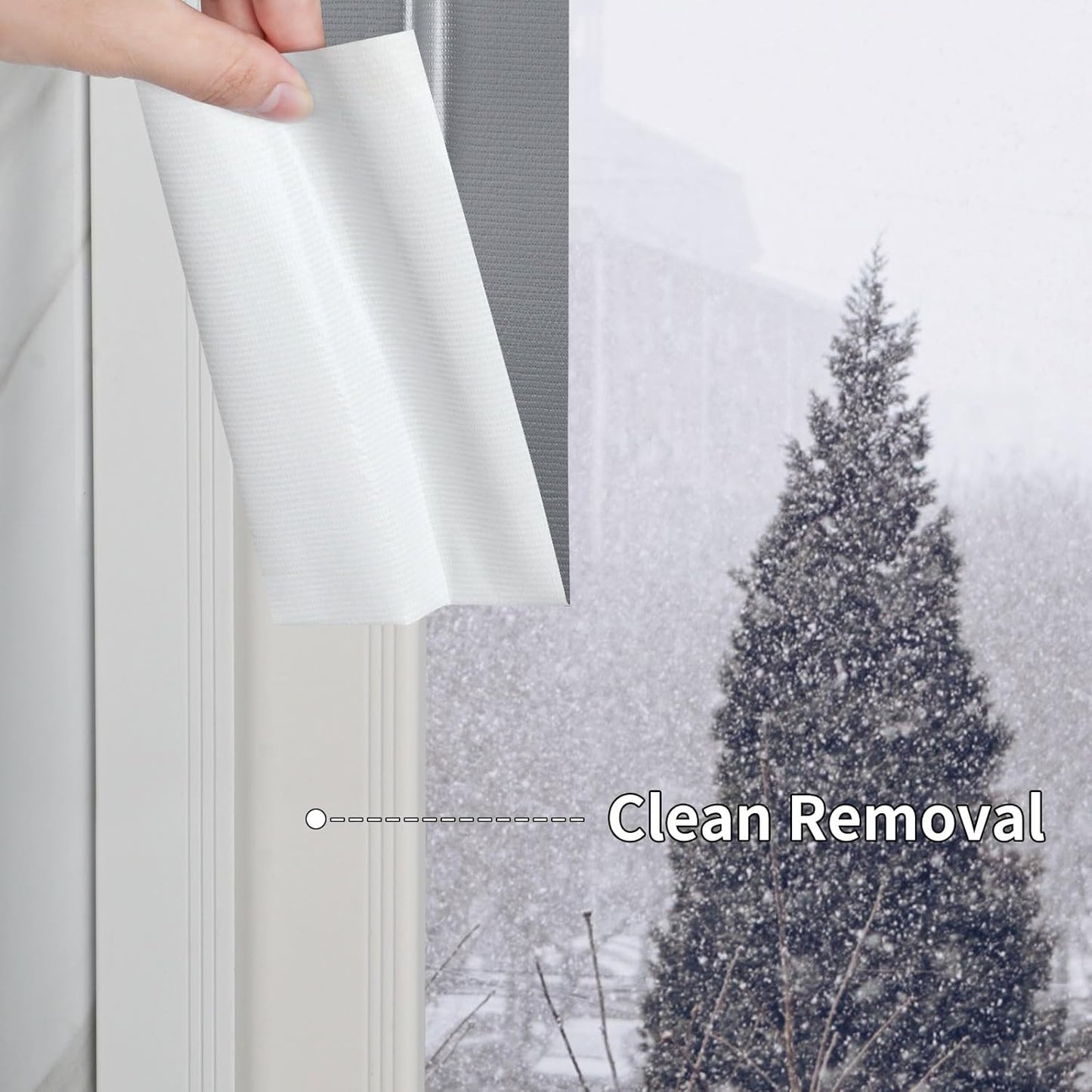 Cloth Duct Window Seal Strip Tape for Winter, 1.89in x 66FT, Weather Stripping Sealing Insulation Tape for Windows and Door, Easy Tear Sealer Draft Blocker Silver