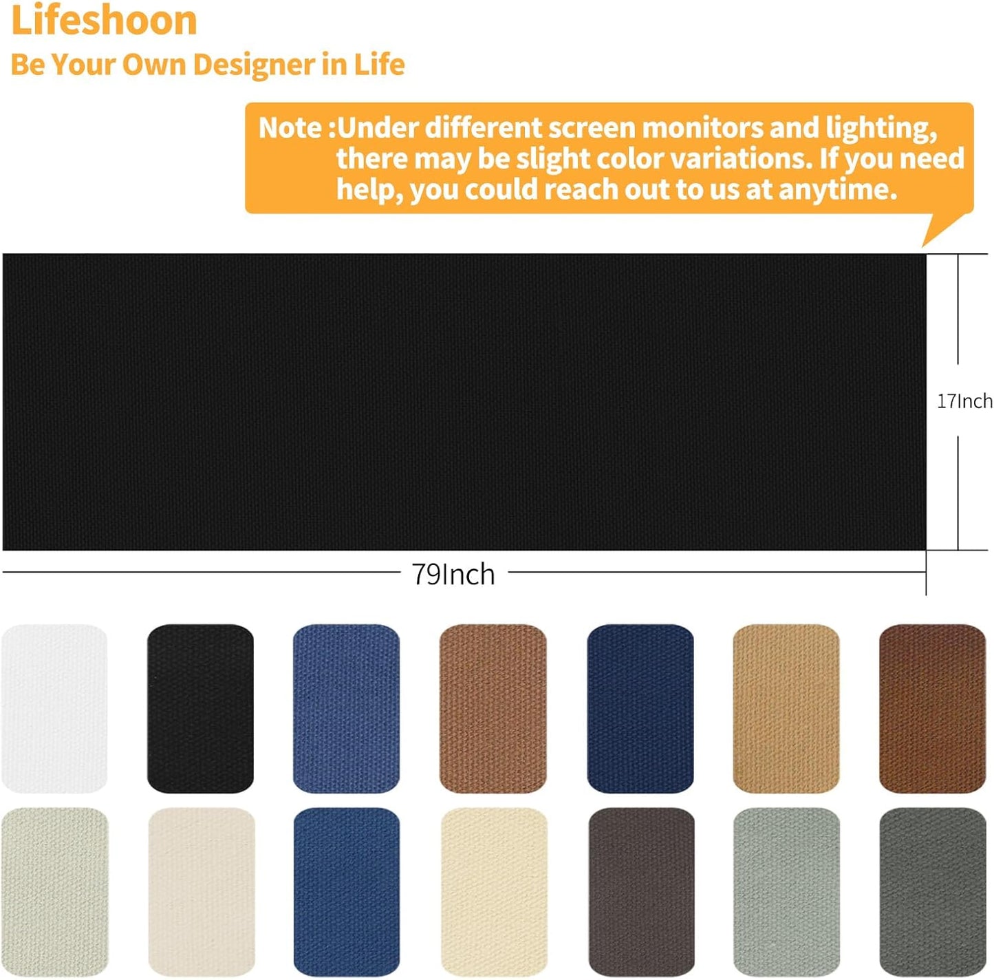 Fabric Repair Patches, 17X79 Inch Canvas Self-Adhesive Fabric Patches Tape Durable, DIY Large Canvas Repair for Sofa, Couches, Furniture, Chair, Clothing （17X79 Inch, Medium Grey）