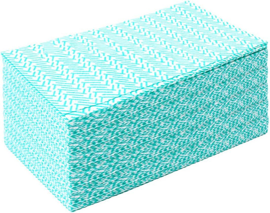 KMAKII Handi Wipe Reusable Cloths - Multi-Purpose Disposable Dish Cloths and Towels, Ultra Absorbent, Fast-Dry, Durable Cleaning Wipes for Kitchen and Home, Green, 11.8 x 21 inches, Pack of 80