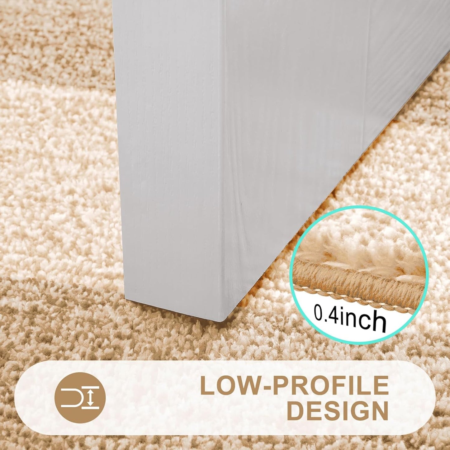 Kitinjoy Indoor Outdoor Door Mat, 71x47 Non-Slip Absorbent Dirt Trapper, Low-Profile Washable Inside Entrance Front Floor Mat, Sturdy Soft Entry Doormats for Entryway, Beige