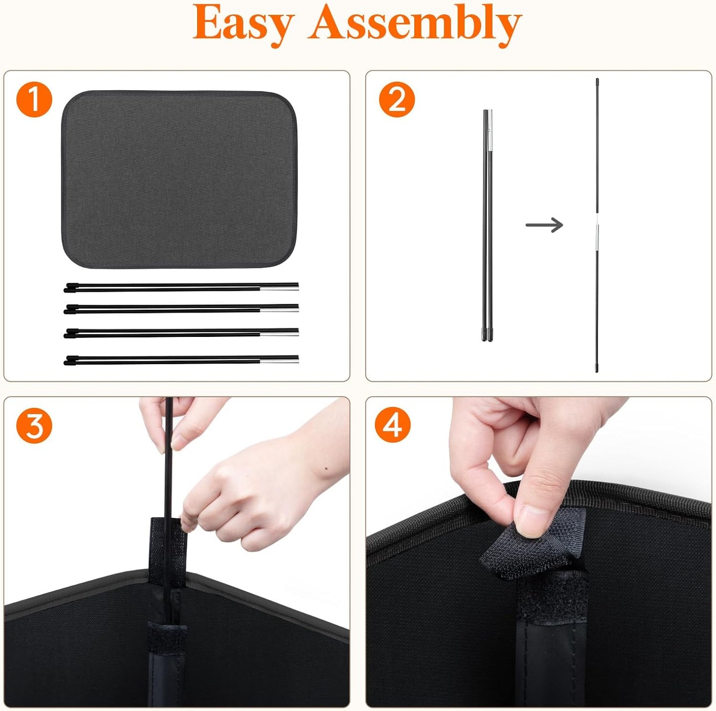 Lifewit 80L Large Tall Laundry Hamper, Collapsible Laundry Basket with Handles, Foldable Clothes Hampers for Laundry, Portable Dirty Clothes Hamper for Dorm College Bedroom Bathroom, Black