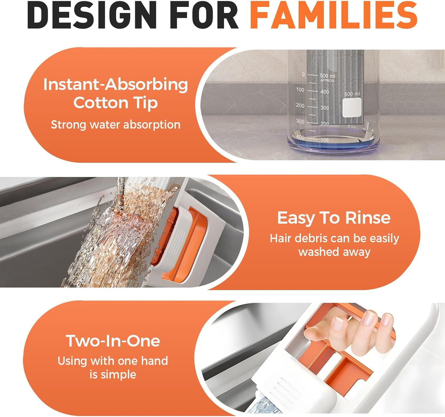 Mini Foldable Desktop Mop, 2026 New Portable Cleaning Sponge Mop for Wet and Dry, Mini Portable Self-Squeeze Small Mop for Bathroom, Kitchen, Desktop (Black)