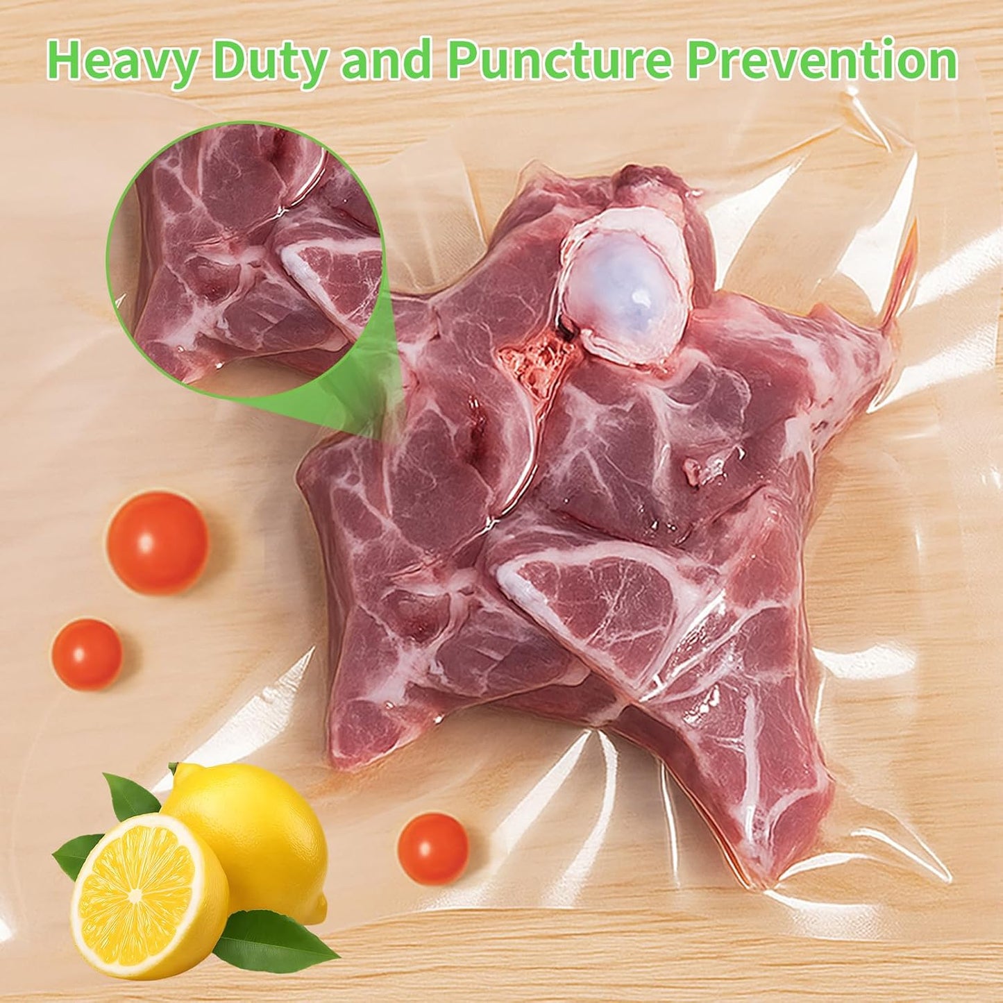 MakMeFre 300 Bags 100 of Each Size Plus Quart 10"x13" and Quart 8"x12" and Pint 6"x10" BPA Free Sous Vide Seal a Meal Commercial Grade Vacuum Seal PreCut Combo Pack Bag