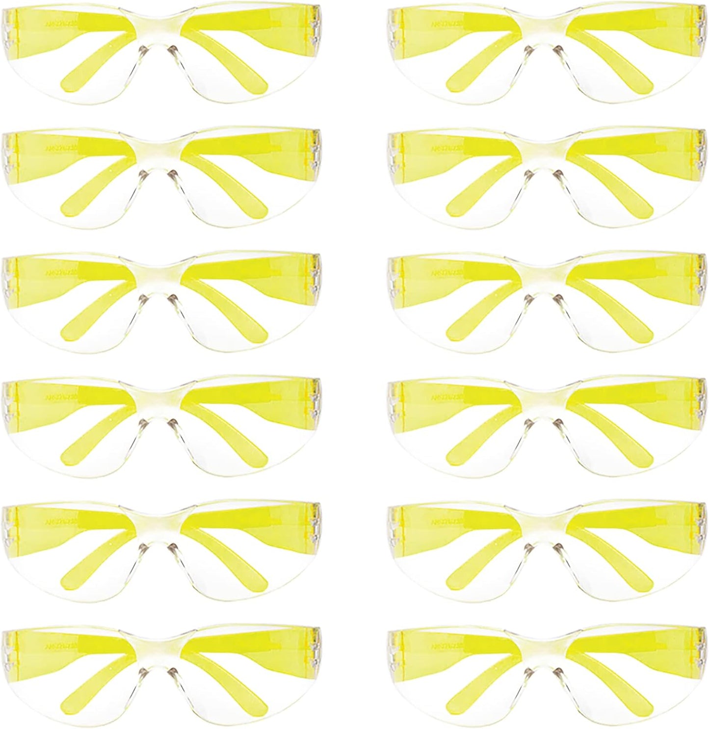 BISON LIFE Safety Glasses - Scratch Resistant Wrap Around Eyewear, Polycarbonate ANSI Z87.1 Impact Resistant Lens