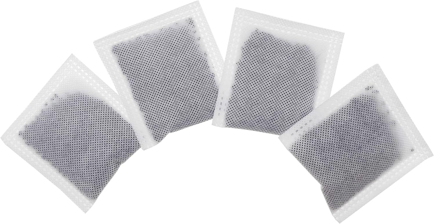 4 Pack Compact Activated Charcoal Odor Absorbing Filter Smaller Refill Deodorizer Compatible with iTouchless Under 8 Gallons Small Trash Cans with Filter Compartment