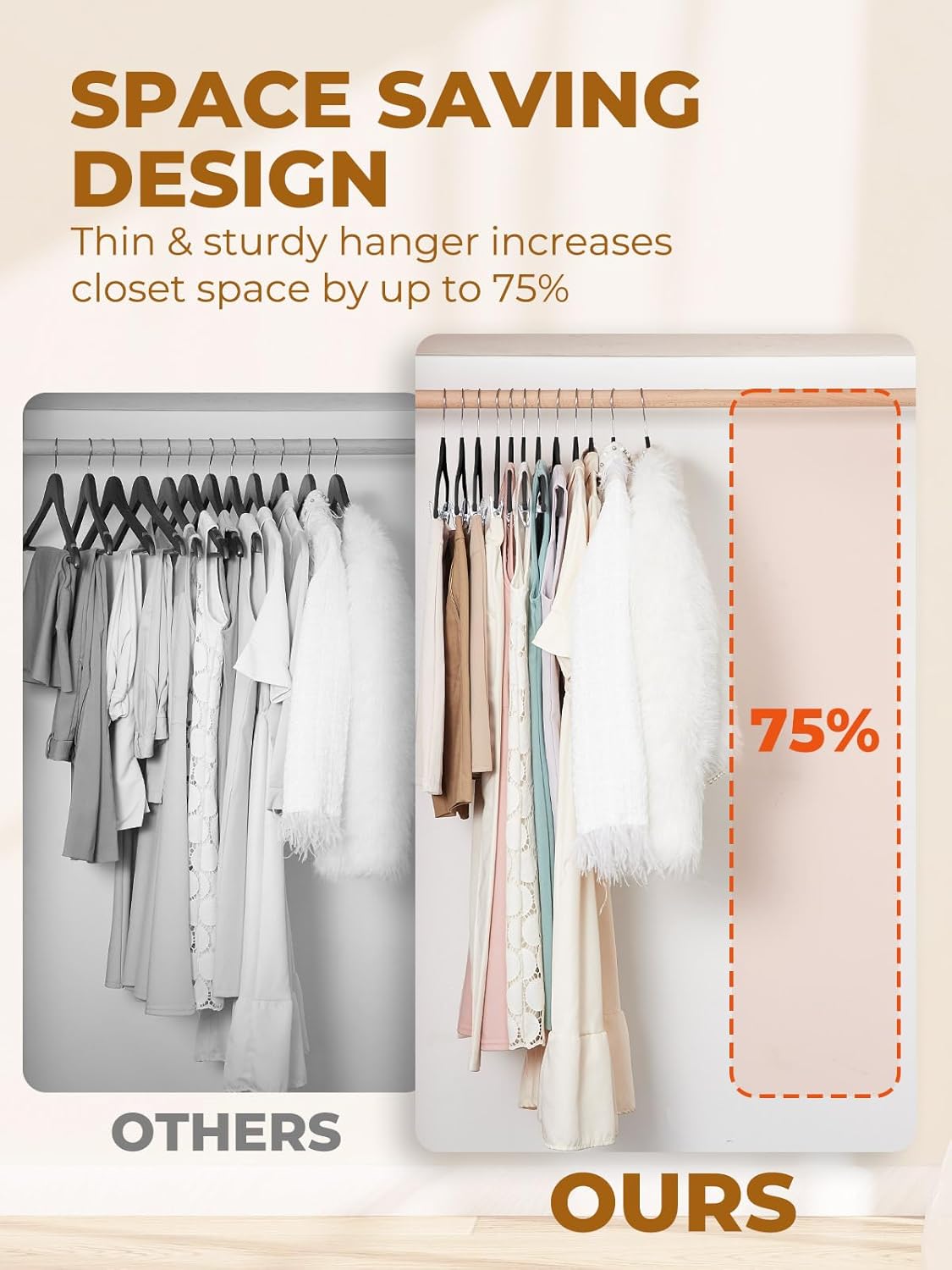 HOUSE DAY Velvet Skirt Hangers 36 Pack, Black Velvet Pant Hangers with Adjustable Clips, Space Saving Slim Shorts Hanger, Heavy Duty Non Slip Clip Hanger for Pants, Skirts, Shorts