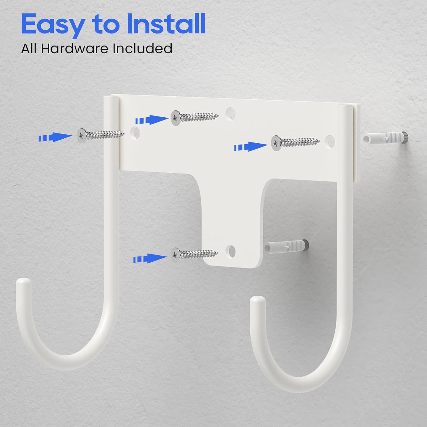 ORLESS Ironing Board Holder Wall Mount, Ironing Board Hanger, Ironing Board Holder, Iron Board Hook Wall Mount, for Laundry Rooms 5 Inch