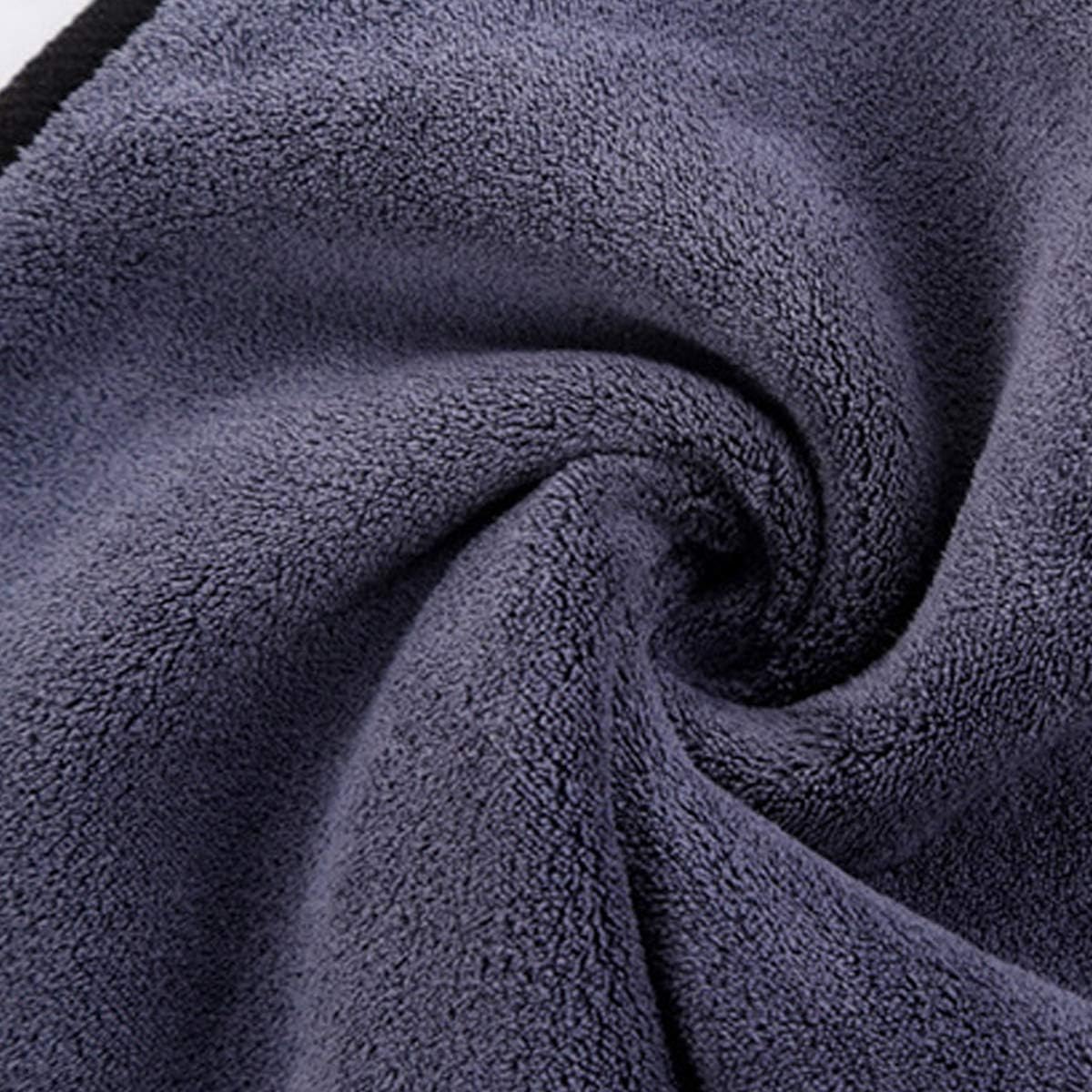 Large Microfiber Drying Towel for Car, Great Thick Soft Plush Towels, 36 x 24inches 800GSM Thickness, Quality, Washable, Absorbency No Scratch Lint Free Drying Towel (36 x 24inches,Grey-Green,1pack)