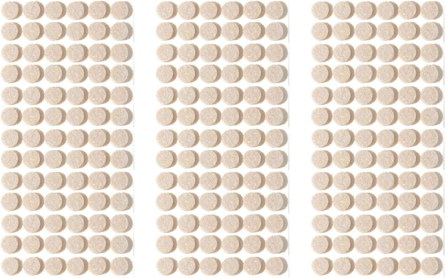 Furnigear Felt Pads Small 3/8" Felt Pads for Cabinet Doors Bumpers, Cabinet Cushion Dots Felt Cabinet Door Stops, Self Adhesive Thick Bumper Pads to Protect Surfaces -Anti Scratch 234 Pcs Round Beige