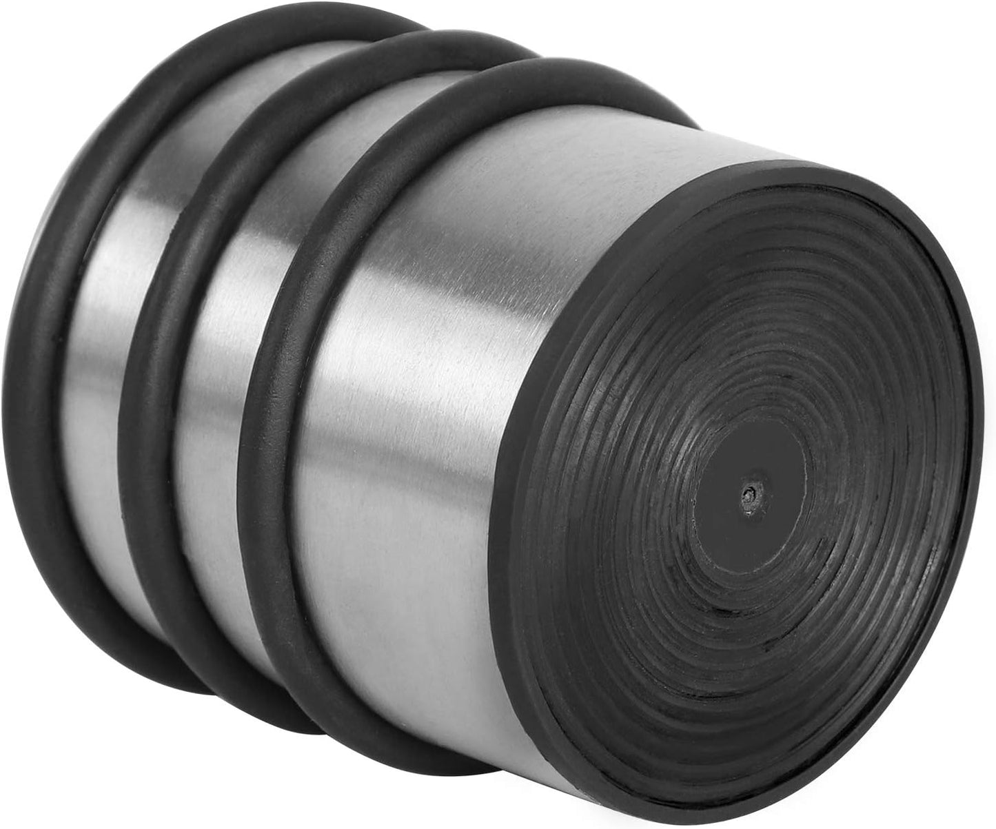 KINJOEK Heavy Weight Door Stopper, No DrillStainless Steel Door Stop with Protective Rubber Bands Door Wedge for Office, Home, Garage, Laundry Door