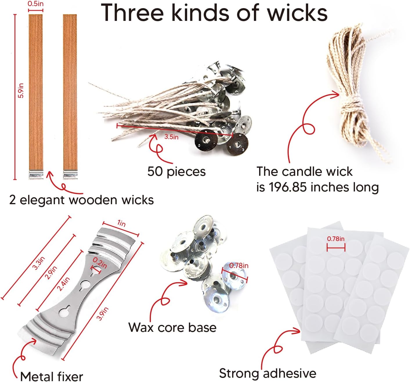 chaoxinge 5 lbs Natural Organic Soy Wax Kit | Additive-Free, Pure & Non-Toxic | Long-Lasting 360-Hour Burn Time | DIY Candle Making Set