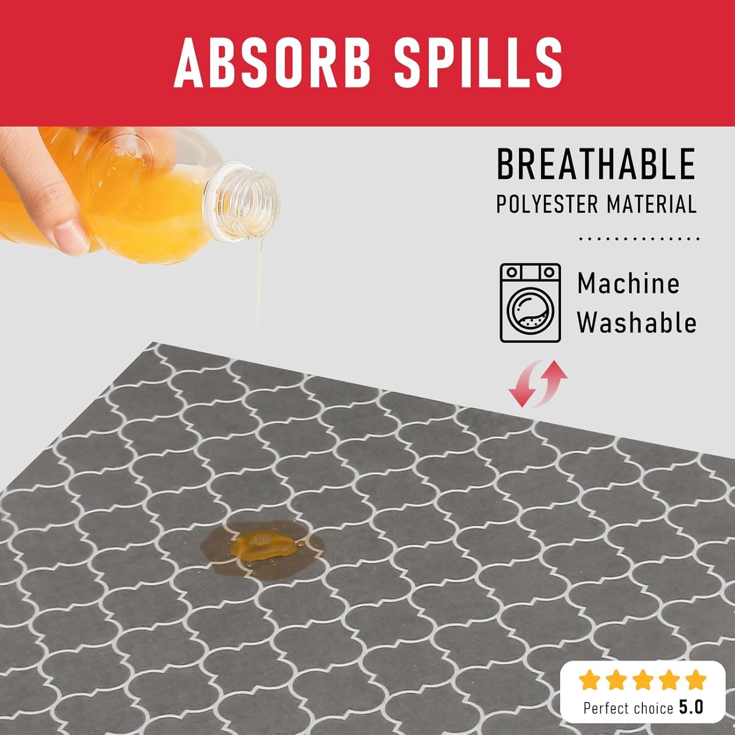 Cooyes 2 in 1 Refrigerator Liners & Fresh mats for Fridge Drawer and Glass Shelves, Absorbent Fridge Liners Washable, BPAfree Cloth Shelf Paper - Keep Produce Fresh Longer