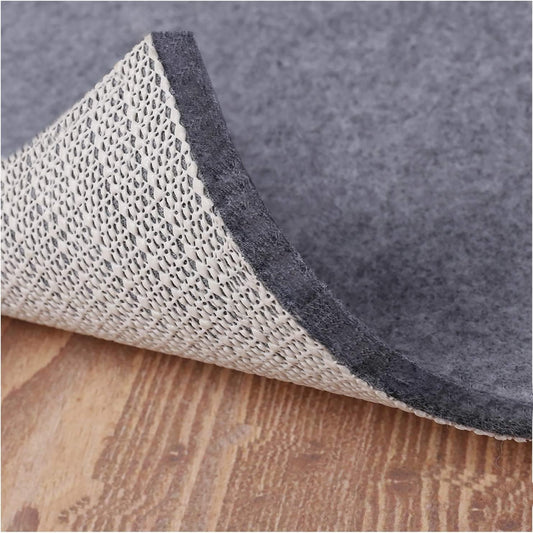 Non Slip Rug Pad Grippers - 9x12, 1/4" Thick, Felt + Rubber Double Layers Area Carpet Mat Tap, Provides Protection and Cushioning for Hardwood or Tile Floors