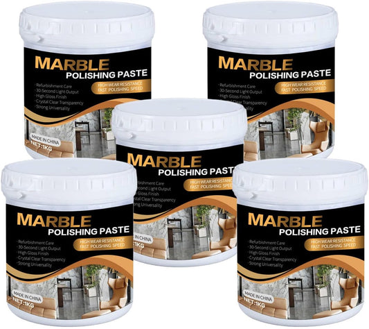 Marble Polishing Paste Kit, Marble Polishing Compound, Countertop Cleaner, Quartz Polish, Sealant & Protector For Marble Countertops, Floors, Walls