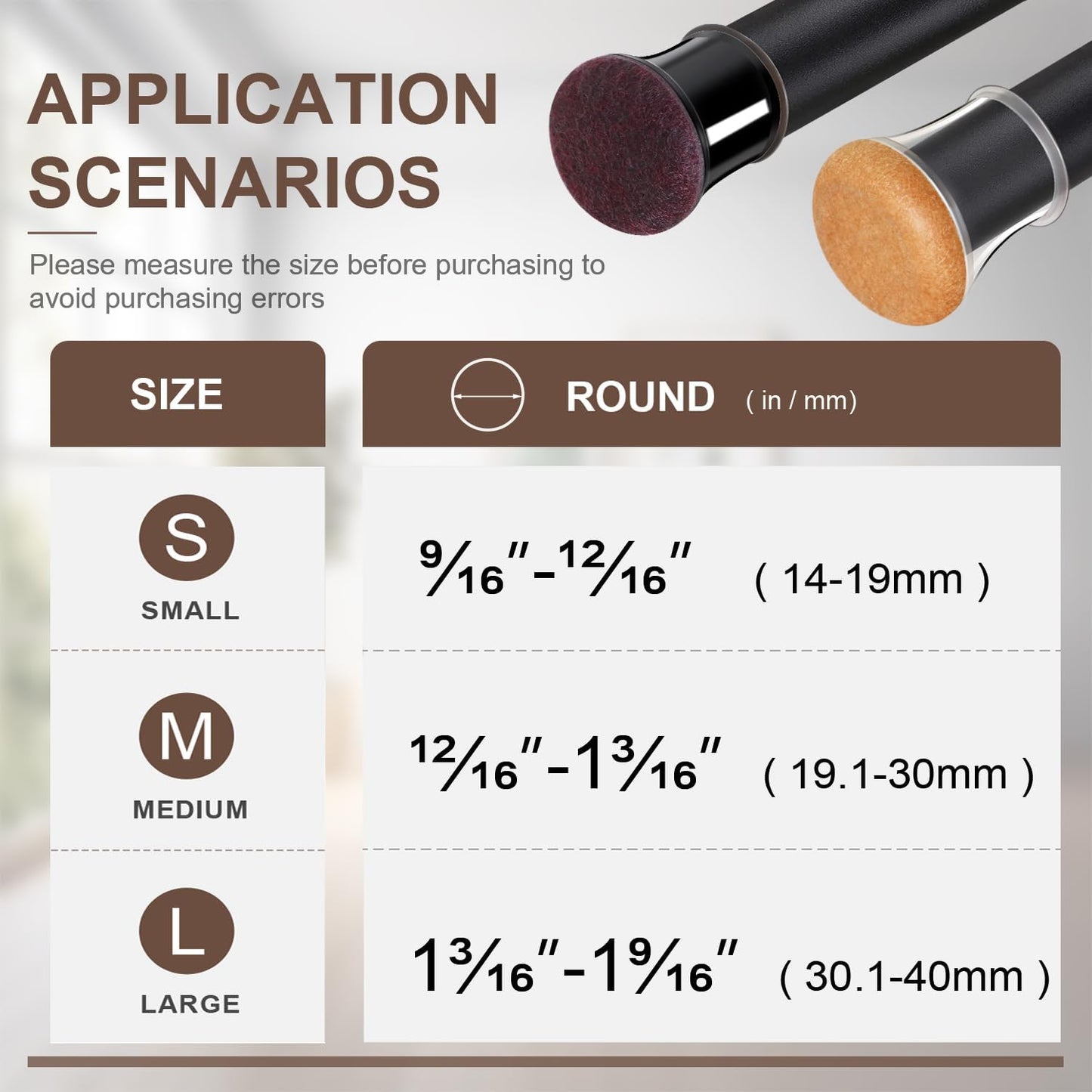 20 Pcs Chair Leg Floor Protectors for Hardwood Floors, Clear Rubber Furniture Sliders with Felt, Silicone Furniture Leg Caps Covers, Fit Round Diameter (1.2" to 1.4")