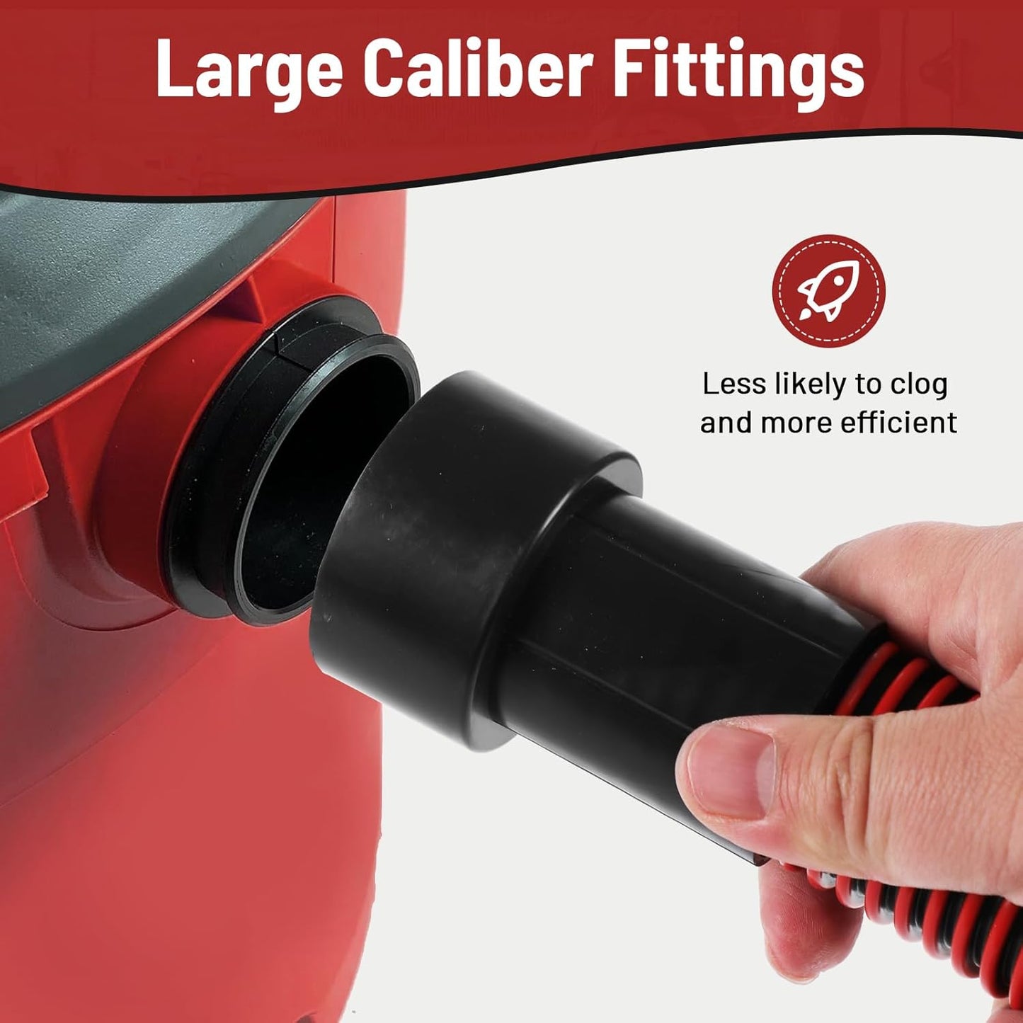 Klabb 16 Feet Dust Collection Hose Kit for Home and Shop Vacuums System with 6 Adapters of Woodworking Power Tool and Sander,Compatible with Multi-Brands Power Tool Adapter Set for Dust Collection