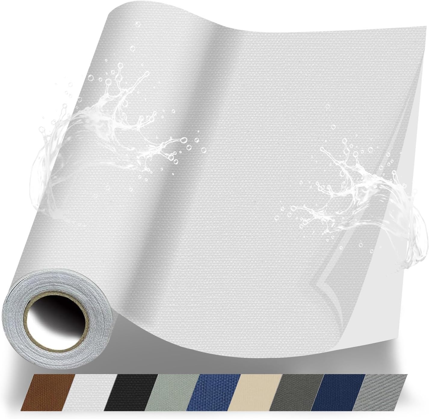 Fabric Repair Patches, 35X79 Inch Canvas Self-Adhesive Fabric Patches Tape Durable, DIY Large Canvas Repair for Sofa, Couches, Furniture, Chair, Clothing （35X79 Inch, White）