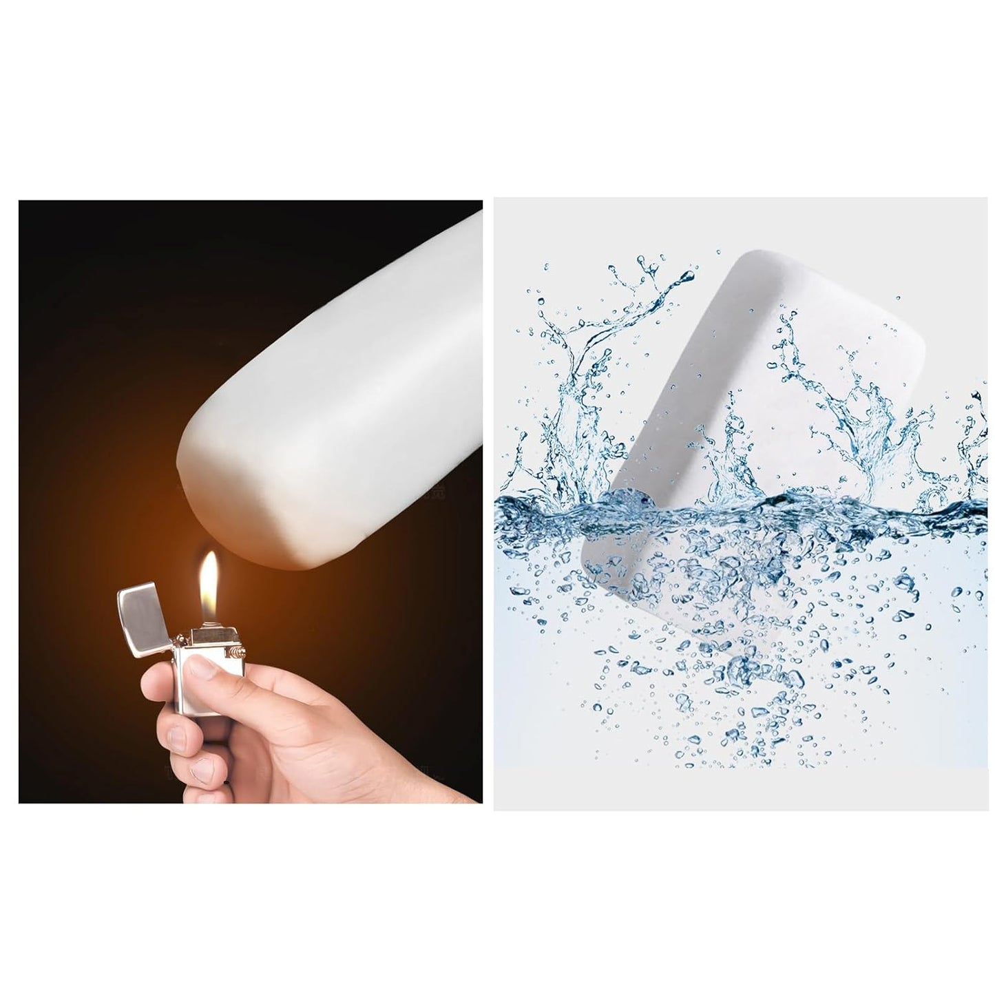 Pack of 8 White Seal Putty Waterproof Duct Seal Repair Sealing Clay, Quick Mending Mud for Drain Connection, Wall Hole, Air Conditioning Hole