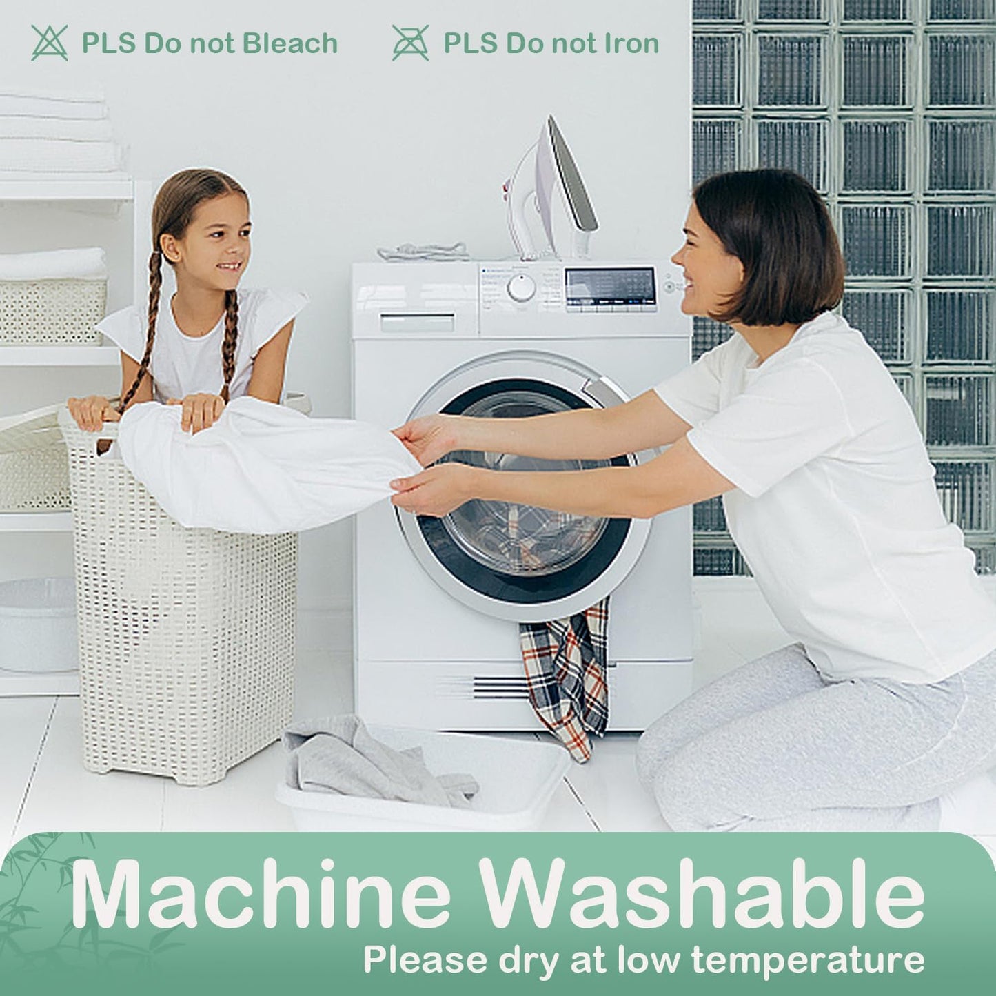 King Mattress Protector Waterproof Mattress Pad Washable Bamboo Rayon Mattress Cover Breathable Noiseless Bed Protector 5" - 21'' Elastic Fitted Deep Pocket