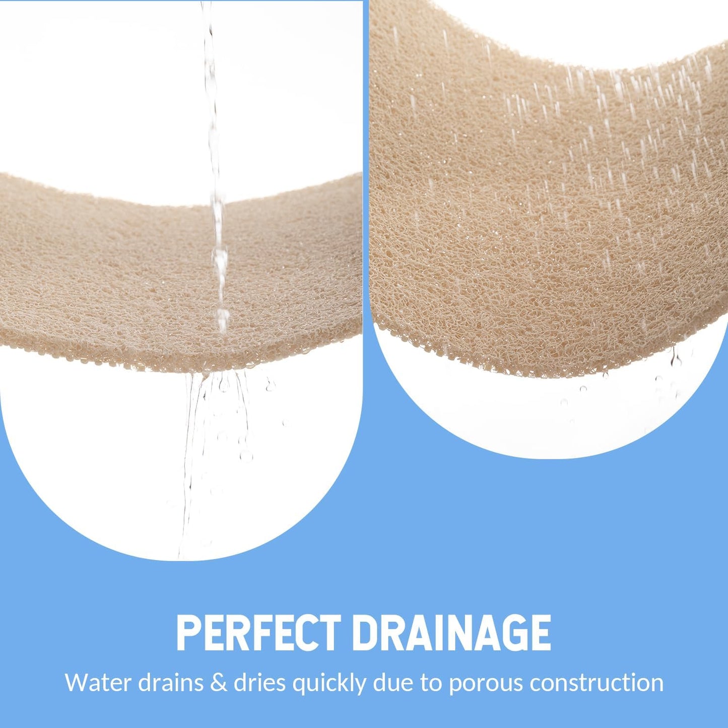 Non-Slip Bathtub Mat, Anti Slip Shower Mat, Fast Drying Bathtub Mats, Foot Scrubber Mat, Anti Slip Mat for Tub, Floor, Bathroom, Kitchen, Home, Hotel (Beige 47"×16")