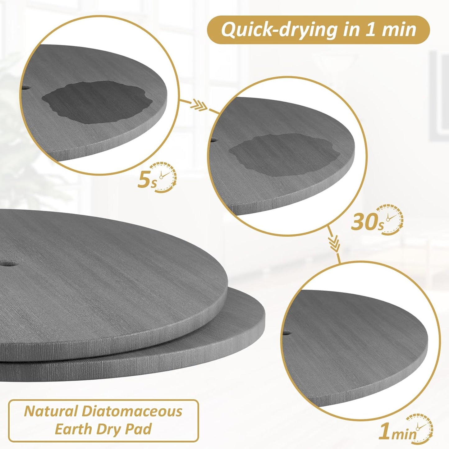 360° Rotating Utensil Holder Caddy - Fast-Drying Silverware Flatware Organizer - 4 Compartment Large Cutlery Holder with Handle For Kitchen Countertop Party Office Picnic Table Black