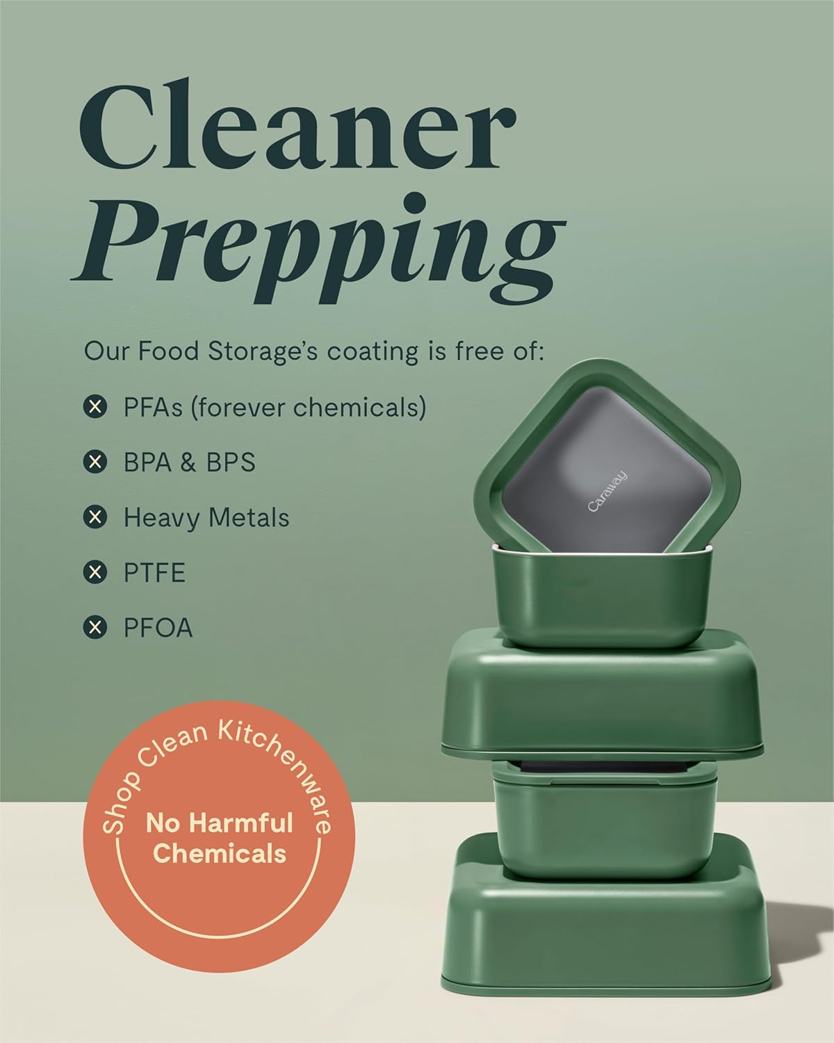 Caraway 3pc Glass Food Storage Set – 10 Cup, 6.6 Cup, & 4.4 Cup Food Containers - Ceramic Coated - Non Toxic Non Stick Lunch Box with Glass Lids - Dishwasher, Oven, & Microwave Safe - Navy