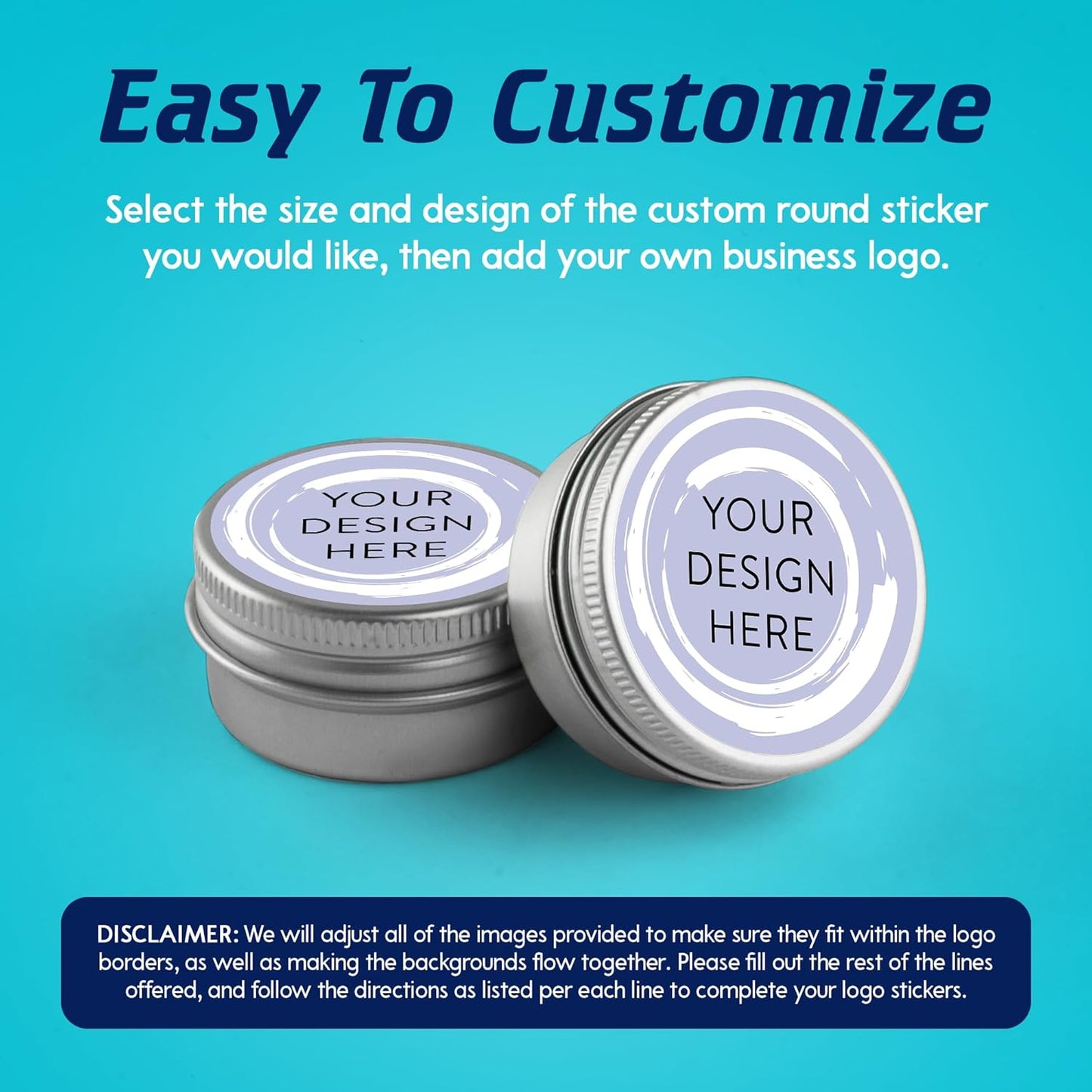 100 Custom Vinyl Stickers - Upload Your own Image, Text, Design, Logo - Personalized Logo Labels for Handmade, Packaging, Bottle, Jars, Candle, Brand Stickers (Lavender Swirls, 4x4)