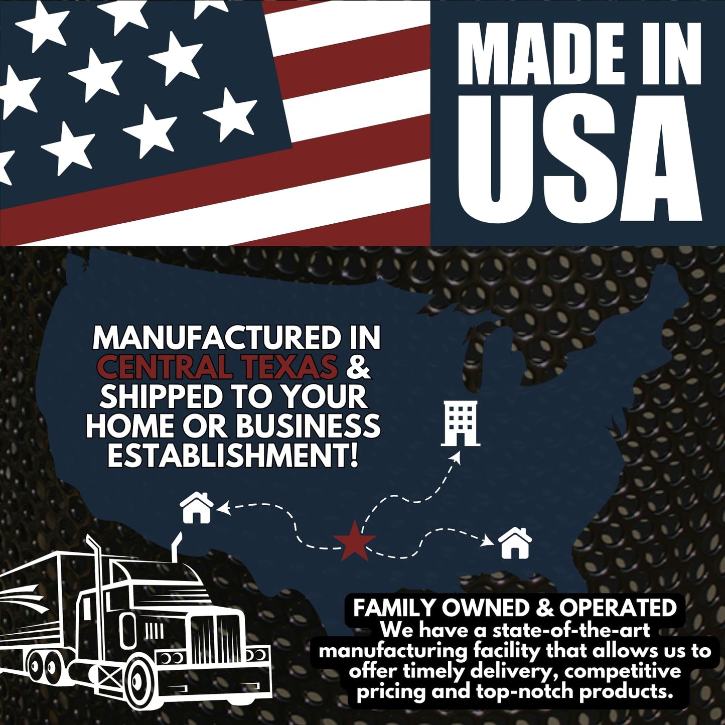 COATEDOUTDOORFURNITURE RFT-TXTSAND Heavy Duty Round Trash Receptacle with Flat Top, Liner Included, 32 Gallon, Textured Sandstone, Made in America